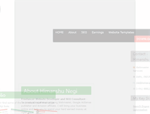 Tablet Screenshot of himanshunegi.in