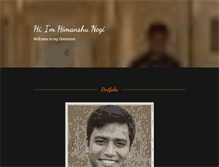 Tablet Screenshot of himanshunegi.com